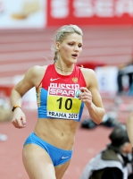 Prague 2015 European Athletics Indoor Championships. Pentathlon Women 800m. Aleksandra Butvina