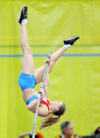 Prague 2015 European Athletics Indoor Championships. Pole Vault Women Qualifying Rounds. Angelina ZHUK-KRASNOVA, RUS