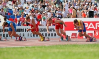 6th European Athletics Team Championships 2015. 100 m. Massimiliano Ferraro, ITA, Przemysław Słowikowski, POL, Illia Siratsiuk, BLR, Tom Kling-Baptiste, SWE