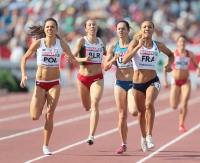 6th European Athletics Team Championships 2015. 800m. Renelle Lamote, FRA, Joanna Jóźwik, POL, Anastasiya Tkachuk, UKR, Maryna Arzamasova, BLR