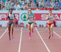 6th European Athletics Team Championships 2015. 400m. Ilona Usovich, BLR, Viktoriya Tkachuk, UKR, Margaret Adeoye, GBR