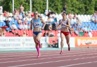 6th European Athletics Team Championships 2015. 400m. Ilona Usovich, BLR, Viktoriya Tkachuk, UKR