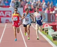 6th European Athletics Team Championships 2015. 5000m. Mourad Amdouni, FRA, Andy Vernon, GBR, Jesús España, ESP