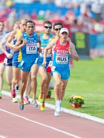 6th European Athletics Team Championships 2015. 5000m. Anatoliy Rybakov, RUS, Volodymyr Kyts, UKR, Jamel Chatbi, ITA