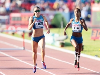 6th European Athletics Team Championships 2015. 400 m hurdles. Anna Titimets, UKR, Yadisleidy Pedroso, ITA