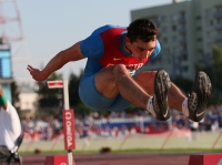 6th European Athletics Team Championships 2015. Winner at long Jump Aleksandr Menkov, RUS