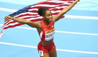 Tianna Bartoletta. World Indoor Bronzes 2014 on 60m