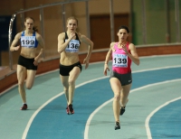 Russiun Indoor Championships 2016. 400m. Final. Antonina Krivoshapka ( 139), Nadezhda Kotlyarova ( 136), Yana Glotova ( 199)