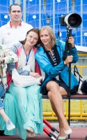 Svetlana Shkolina. With Viktoriya Klyugina