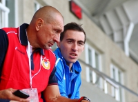 Sergey Shubenkov. Russian Championships 2017. With coach Sergey Klevtsov