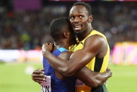 Usain Bolt. 100m Bronze World Championships 2017 