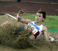 Lebedeva Tatyana. Silver medalist at Russian Challenge 2004 (Moscow) at the long jump
